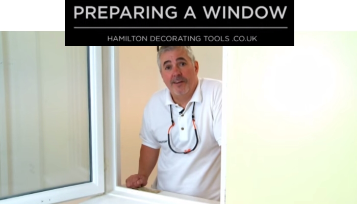 Preparing a window to paint