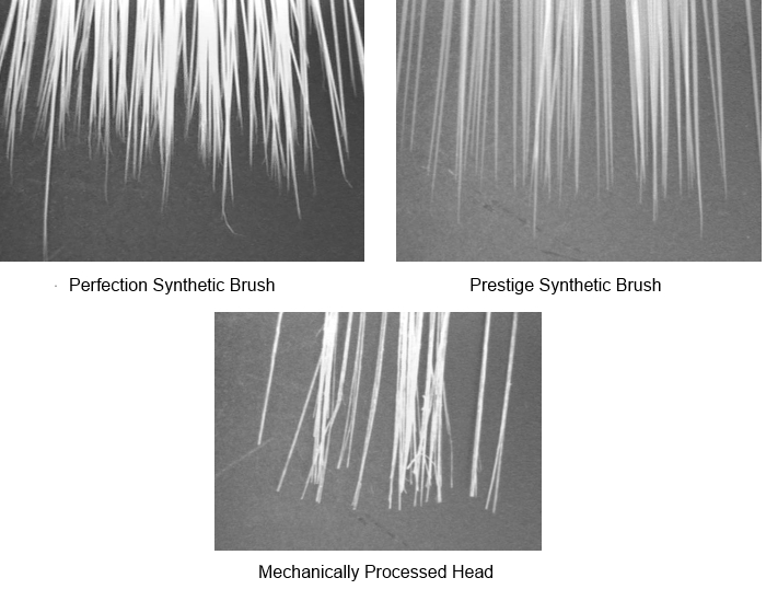 synthetic paint brush heads